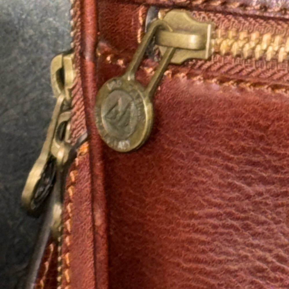 Rich Cognac MEDICI FIRENZE Italian Leather Briefcase Laptop Executive AttacheBag - Picture 10 of 15